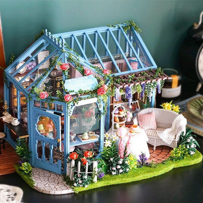 Cutebee Rose Garden Tea House DIY 3D Dollhouse - Mycutebee