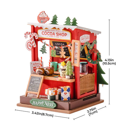 Rolife Cocoa Shop DIY Miniature Dollhouse Kit