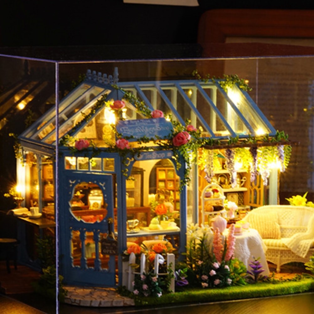 Cutebee Rose Garden Tea House DIY 3D Dollhouse - Mycutebee