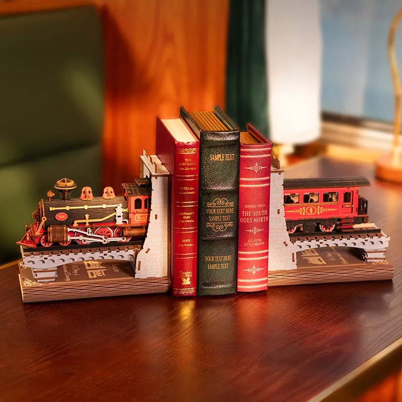 CuteBee Robotime Rolife Century Train DIY Book Nook Kit DIY kit product photo 1