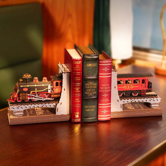 CuteBee Robotime Rolife Century Train DIY Book Nook Kit DIY kit product photo 1