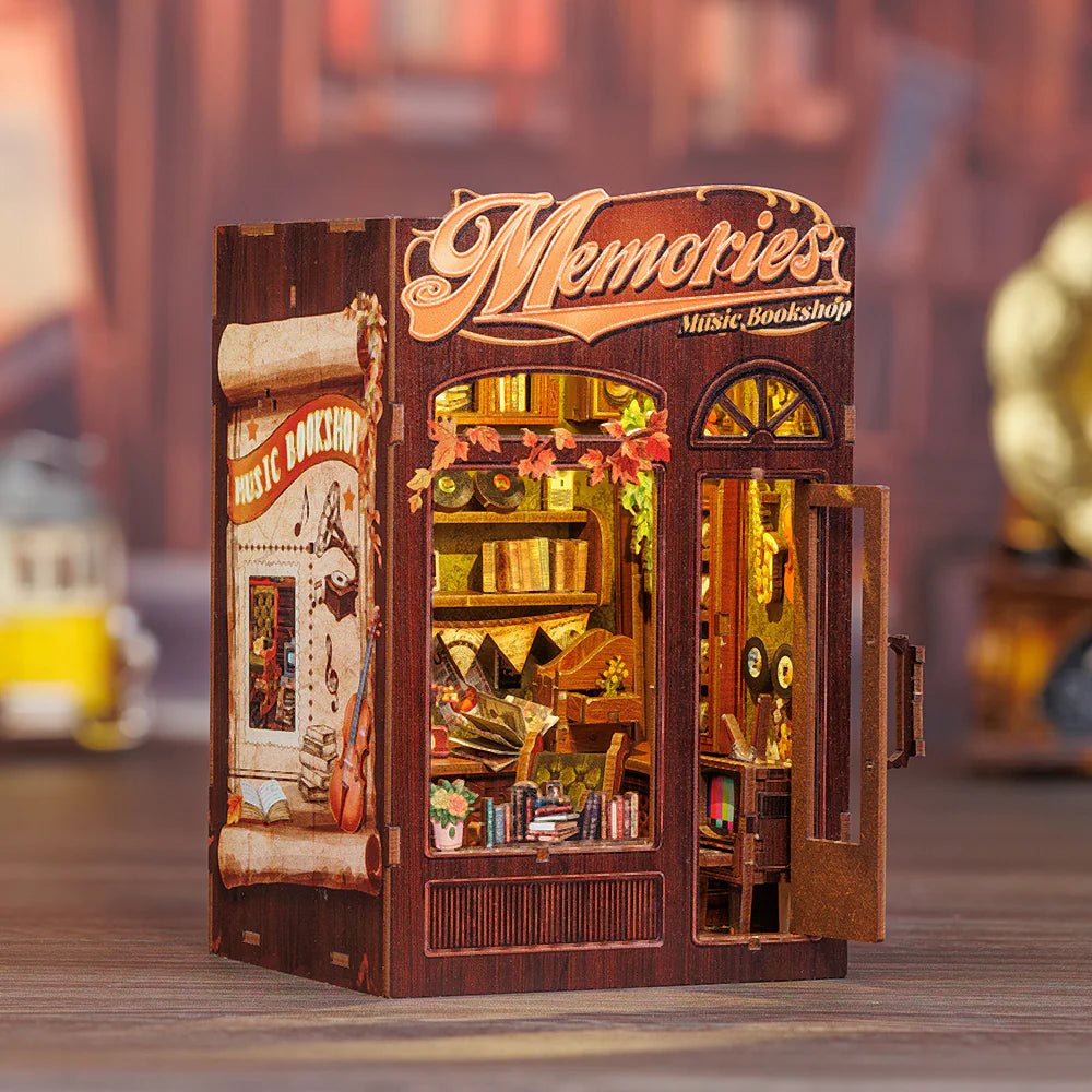 Cutebee Memories Music Bookshop DIY Book Nook Kit