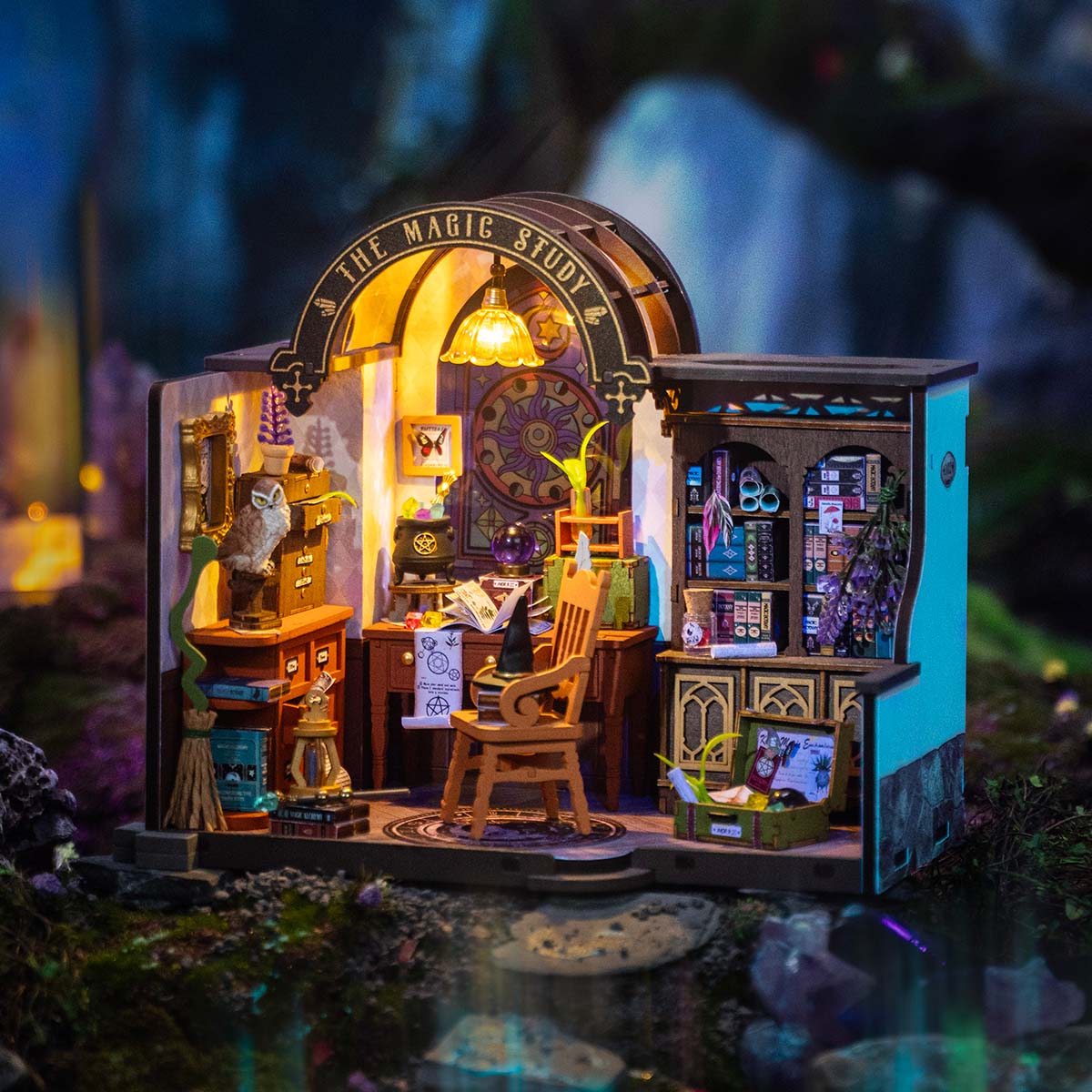 CuteBee Robotime Rolife The Magic Study DIY Dollhouse Kit DIY kit product photo 1