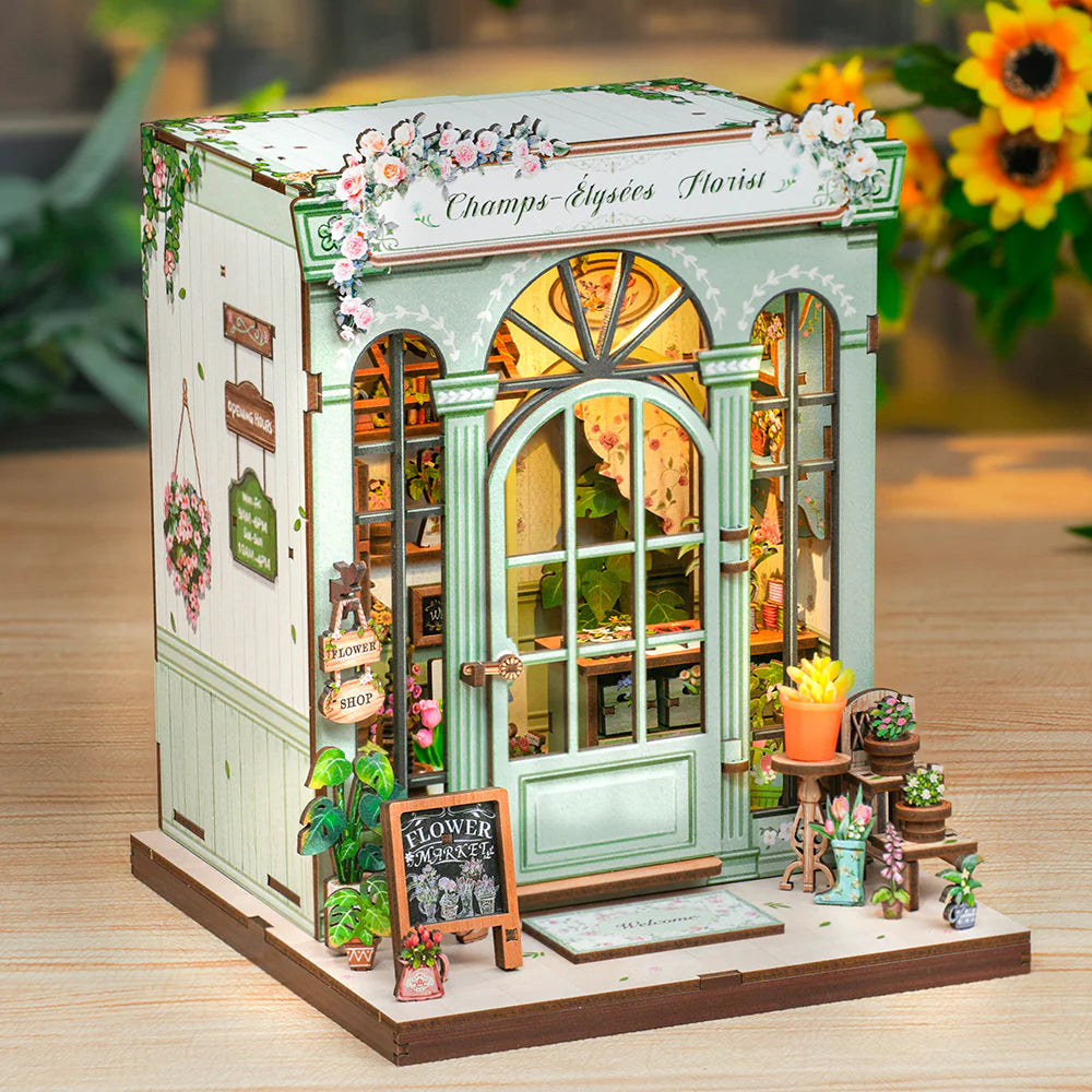 CUTEBEE Champs-Élysées Florist DIY Book Nook Kit