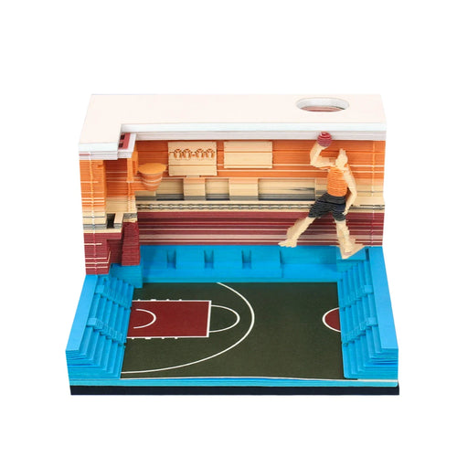 Basketball Omoshiroi Block 3D Memo Pad