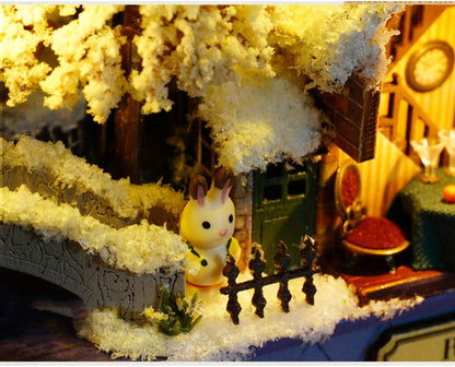 Roam Around in Winter Box Theatre DIY Dollhouse Kit