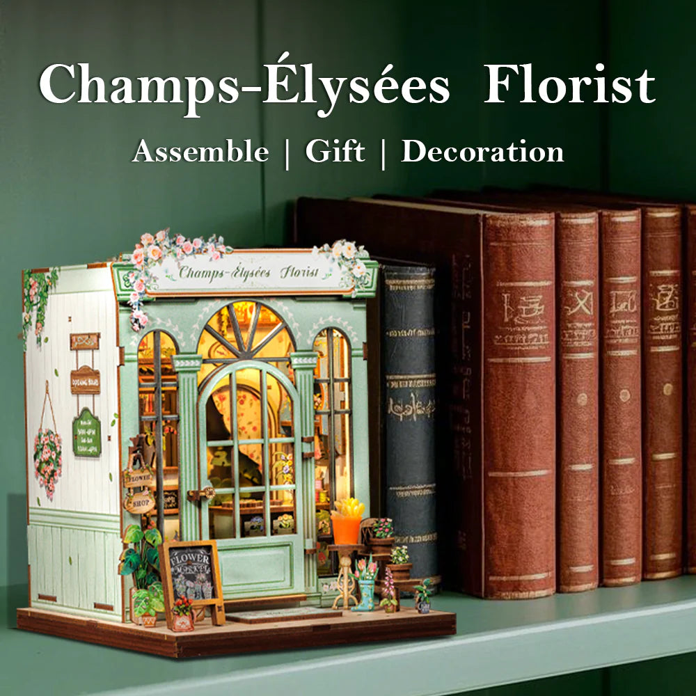 CUTEBEE Champs-Élysées Florist DIY Book Nook Kit