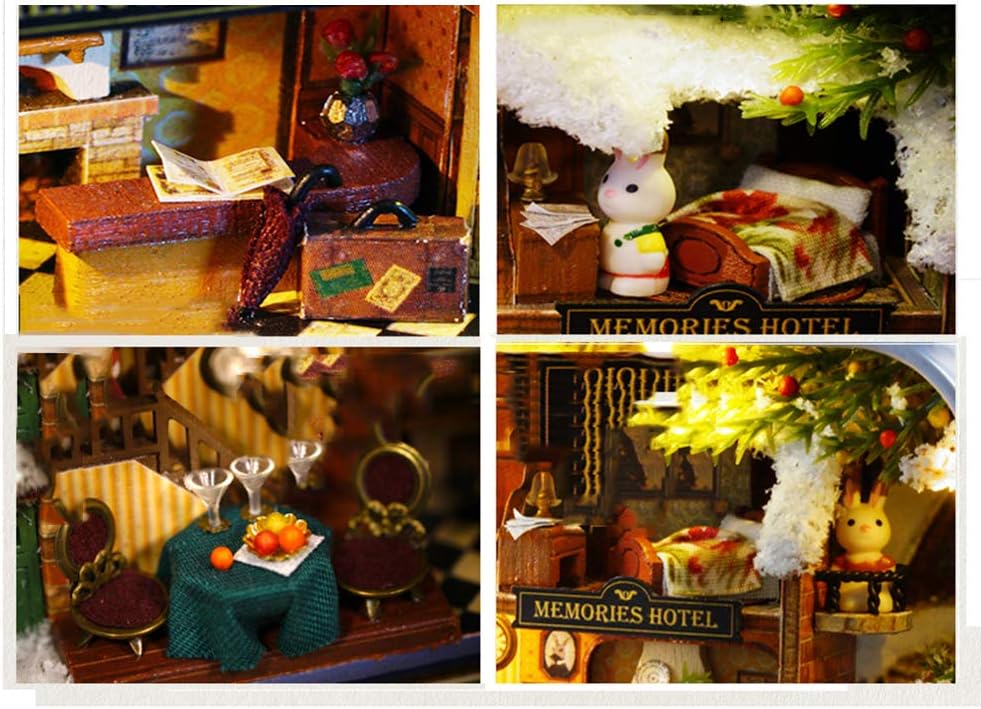 Roam Around in Winter Box Theatre DIY Dollhouse Kit