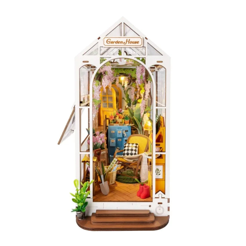 Rolife Greenhouse Garden House DIY Book Nook Kit