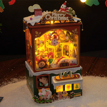 Merry Christmas DIY Dollhouse Kit