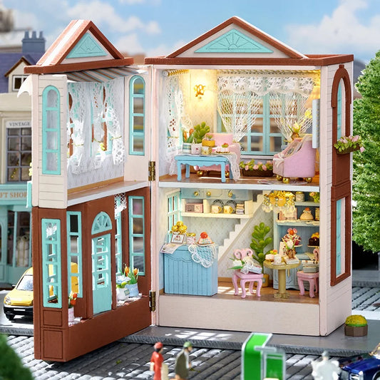 CuteBee Cutebee Mini Villa Garden DIY Miniature House Kit – With LED DIY kit product photo 1