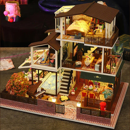 Romantic Big Casa DIY Dollhouse Kit - Mycutebee