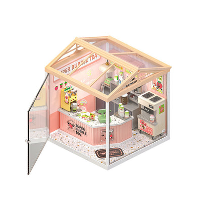 ROBOTIME ROLIFE BUBBLE TEA HOUSE DIY Dollhouse Kit