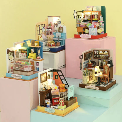 Lucky Sweet Room DIY Dollhouse Kit