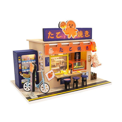 Japanese Style Street Food  Snack Bar DIY Dollhouse Kit