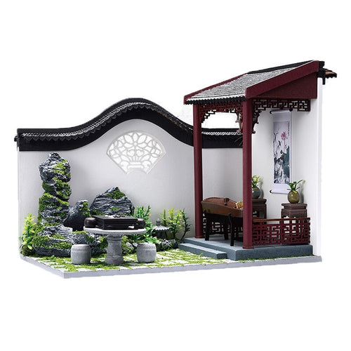 Chinese Courtyard DIY Wooden Dollhouse Kit - Mycutebee