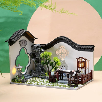 Chinese Courtyard DIY Wooden Dollhouse Kit - Mycutebee