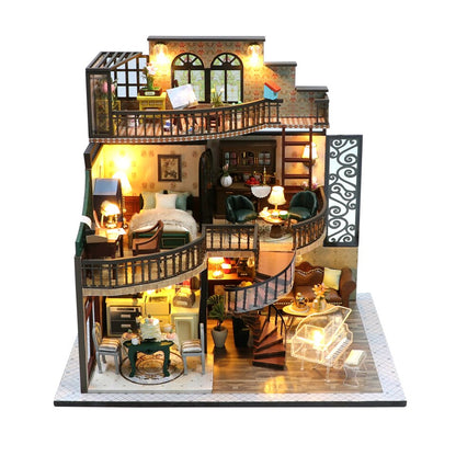 Gothic Villa M2132Z DIY Miniature Dollhouse - Mycutebee