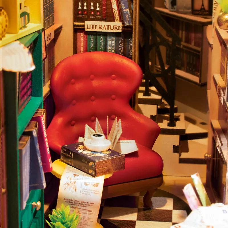 Robotime Rolife Shakespeare and Company DIY Book Nook Kit