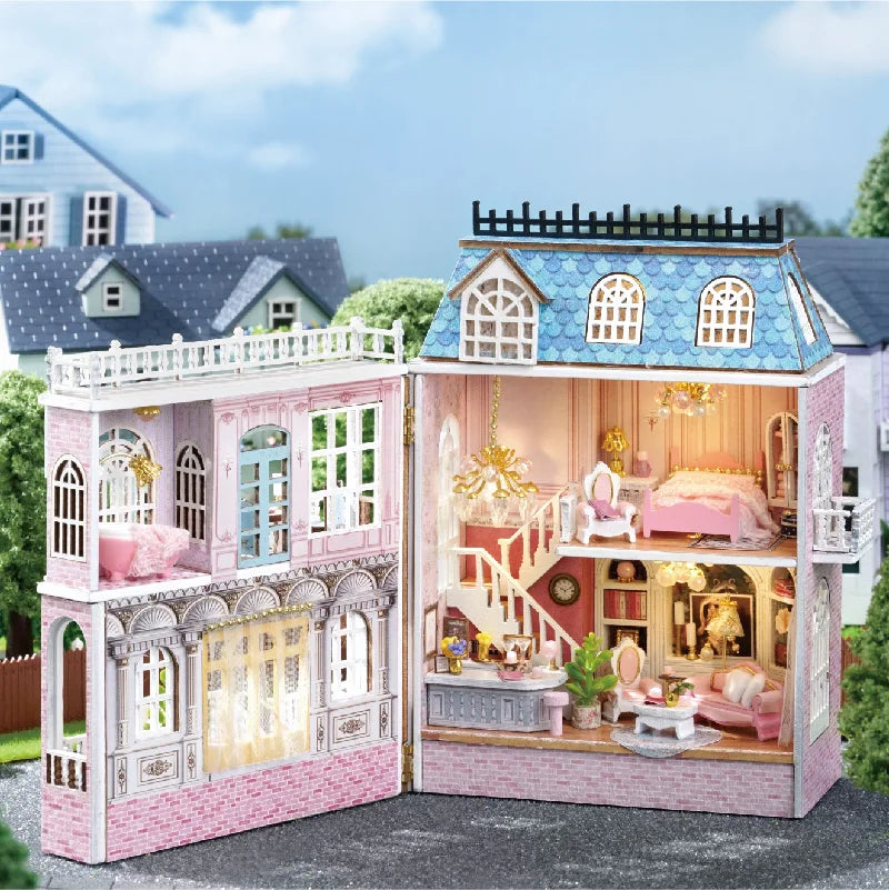 Cutebee Mini Villa Greenhouse Garden DIY Dollhouse Kit