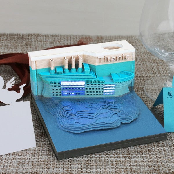 Paper-Notes-Writing-Smoothly-The-Titanic-Model-Paper-Laser-Cut-3D-Memo-Writing-Pad-with-Lighting-4