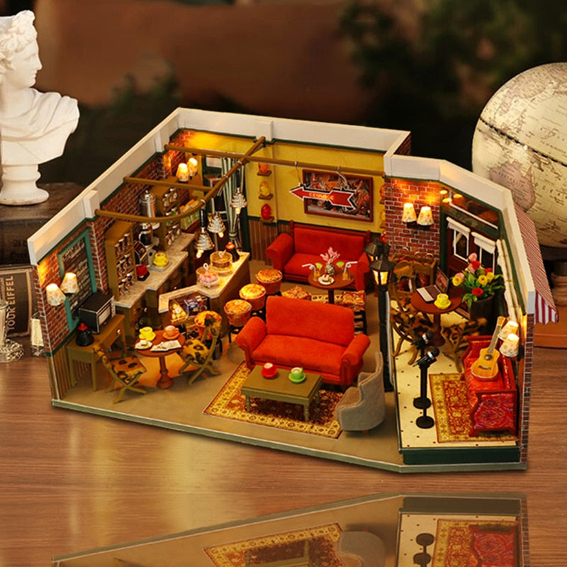 Friends Central Perk Cafe DIY Dollhouse Kit