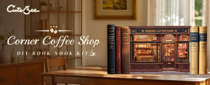 CuteBee Cutebee Light Bookshelf Insert DIY Book Nook Kit DIY kit product photo 2