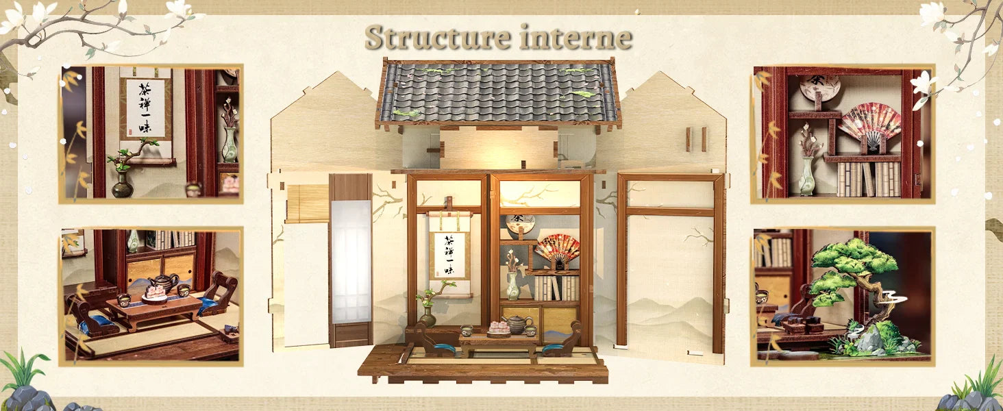 CuteBee Cutebee Wooden Model with DIY Book Nook Kit – Cozy Escape DIY kit product photo 5