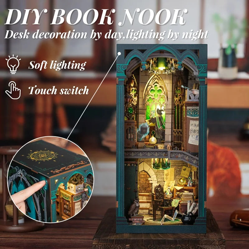 CuteBee Cutebee Miniature Wooden DIY Book Nook Kit – Cozy Escape DIY kit product photo 3