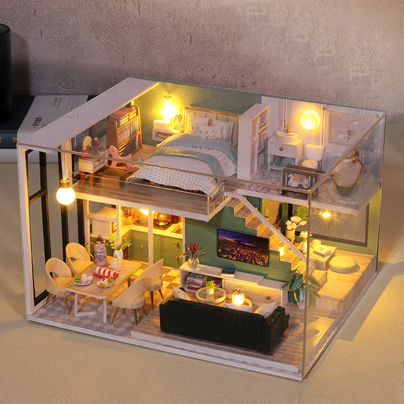 Storey Apartment DIY Dollhouse Kit - Mycutebee