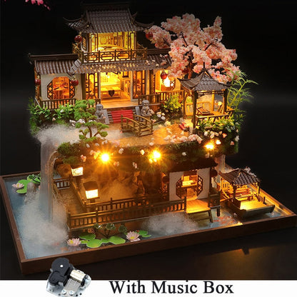 Big Chinese Garden DIY Dollhouse Kit