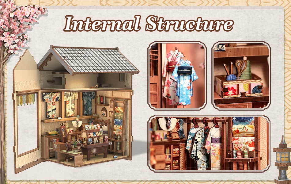 CuteBee Cutebee Bookshelf Insert DIY Book Nook Kit – Cozy Escape DIY kit product photo 7