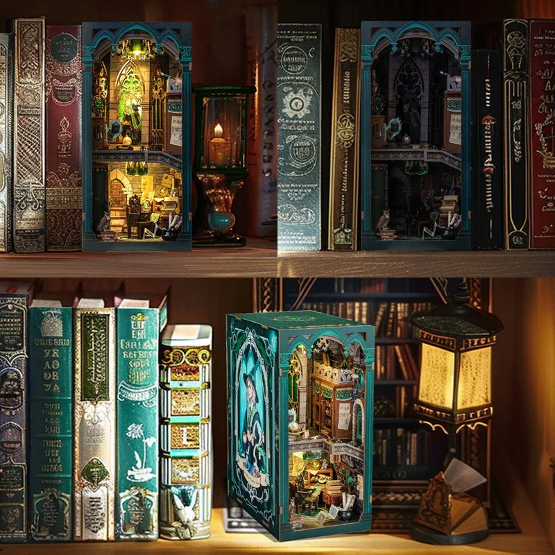 CuteBee Cutebee Miniature Wooden DIY Book Nook Kit – Cozy Escape DIY kit product photo 5