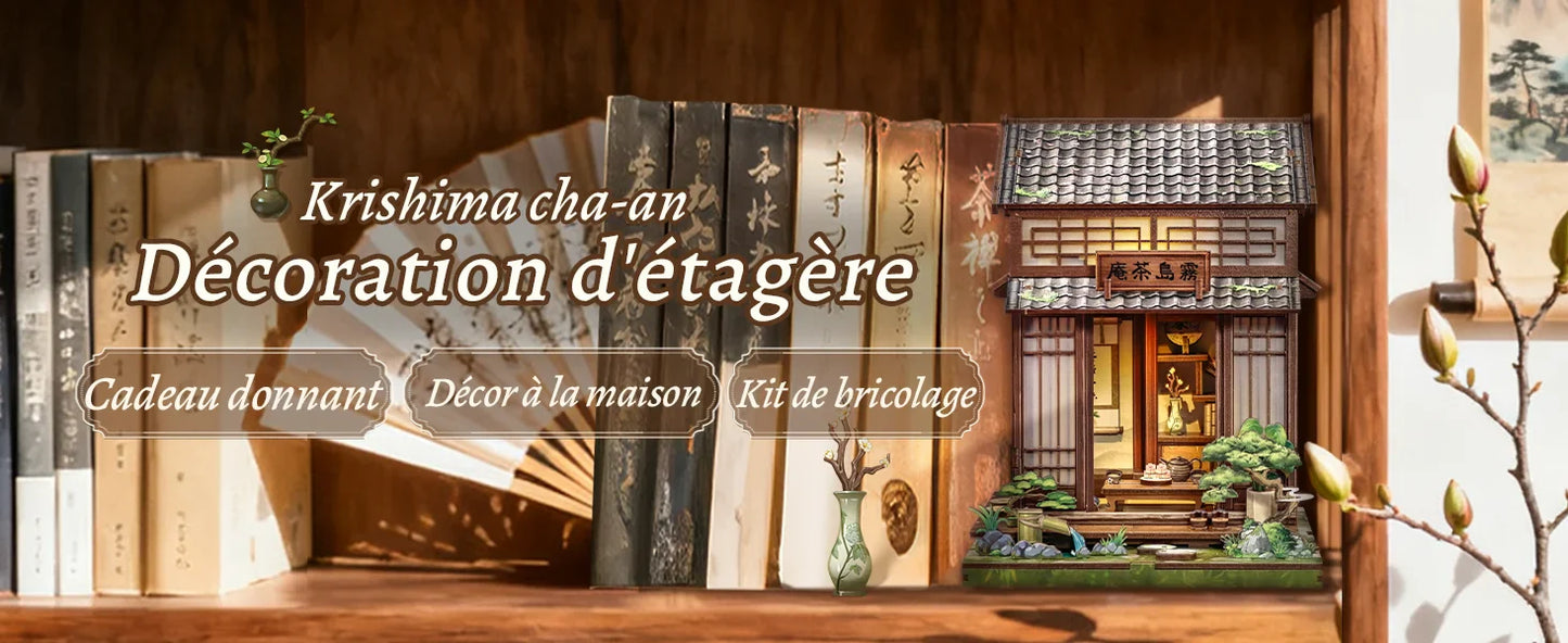 CuteBee Cutebee Wooden Model with DIY Book Nook Kit – Cozy Escape DIY kit product photo 10