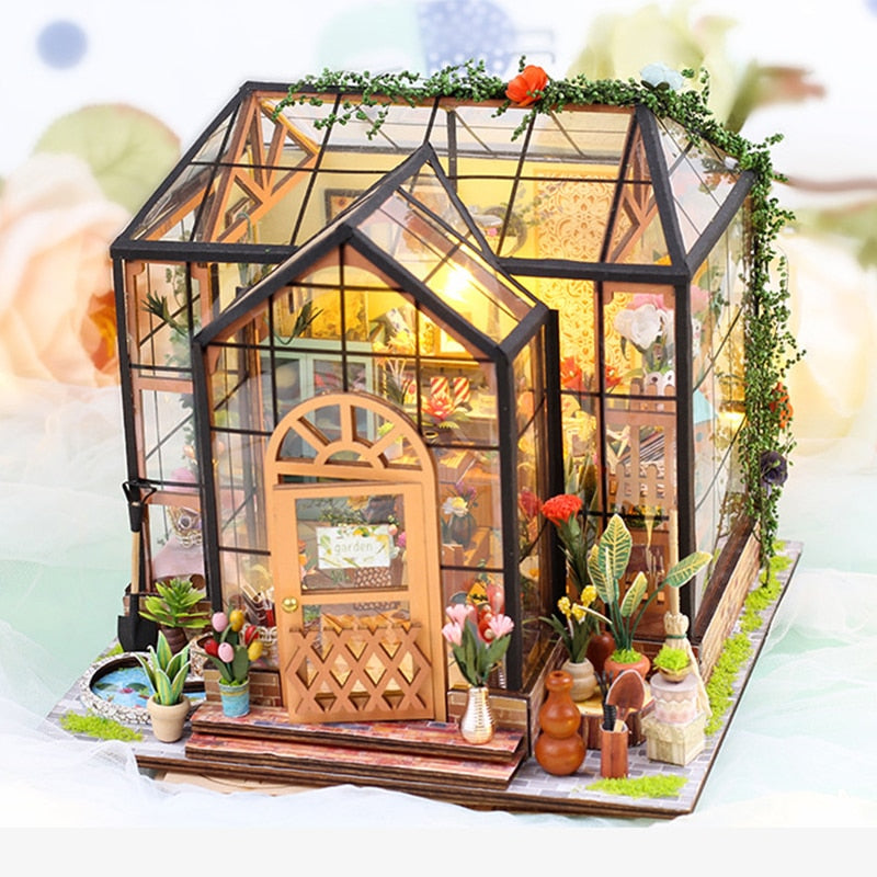 Jenny Greenhouse DG2022A DIY Miniature House Kit - Mycutebee