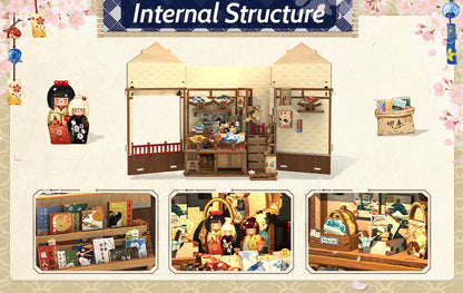 CuteBee Cutebee Miniature Bookshelf Insert Wooden DIY Book Nook Kit DIY kit product photo 5
