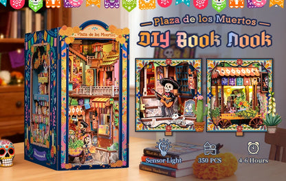 CuteBee Cutebee Laser Cut 3D Wooden DIY Book Nook Kit – Cozy Escape DIY kit product photo 12