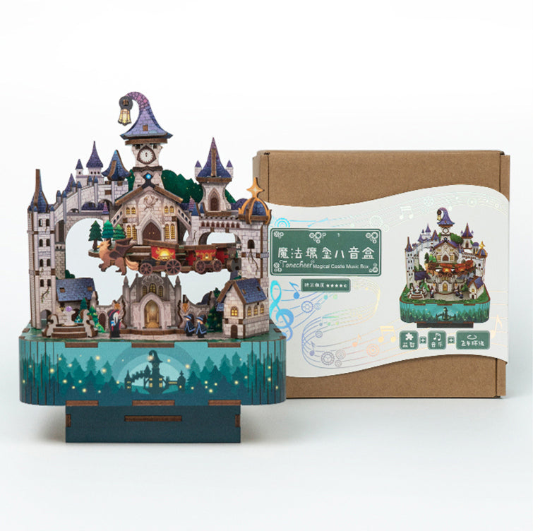 DIY Wooden Magic Castle Music Box - Mycutebee