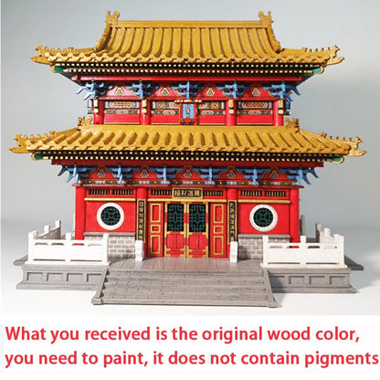 Chinese Temple of Wealth RT1008 DIY Wooden Model - Mycutebee