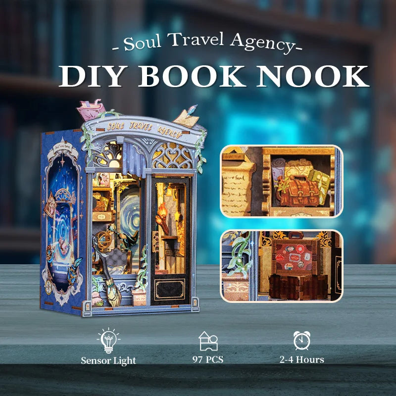 CuteBee Cutebee Wooden DIY Book Nook Kit – Cozy Escape DIY kit product photo 1