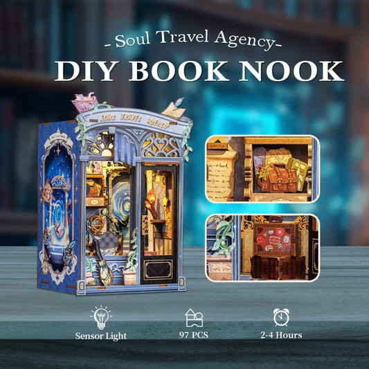 CuteBee Cutebee Wooden DIY Book Nook Kit – Cozy Escape DIY kit product photo 1