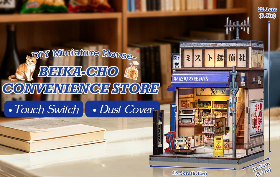 CuteBee Cutebee 3D DIY Book Nook Kit – Cozy Escape DIY kit product photo 5