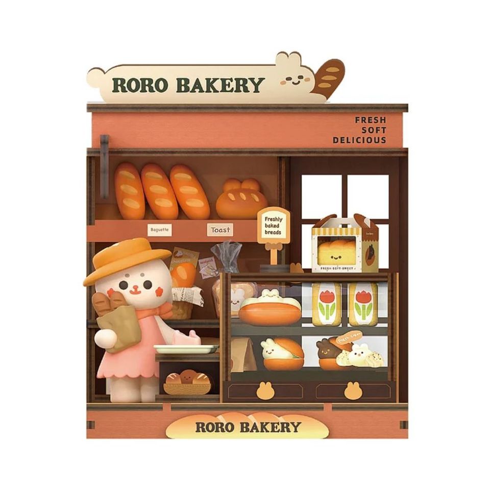 Robotime Rolife Roro Coffee Miniature Store - Mycutebee