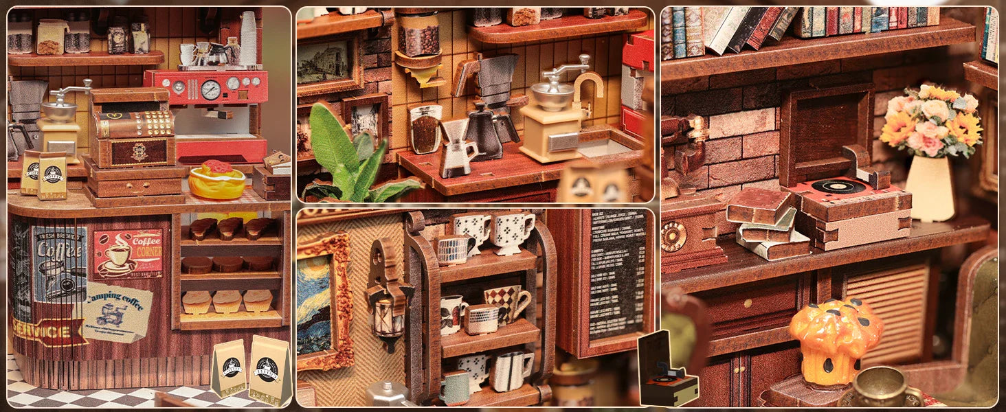 CuteBee Cutebee Light Bookshelf Insert DIY Book Nook Kit DIY kit product photo 8