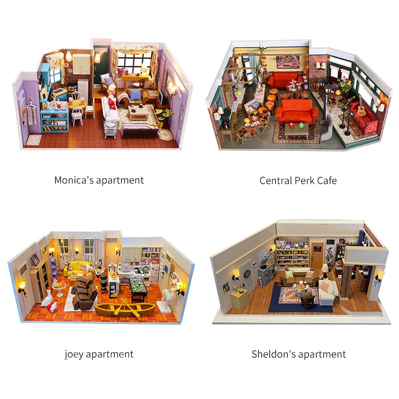 Joey Apartment DIY 3D Dollhouse - Mycutebee