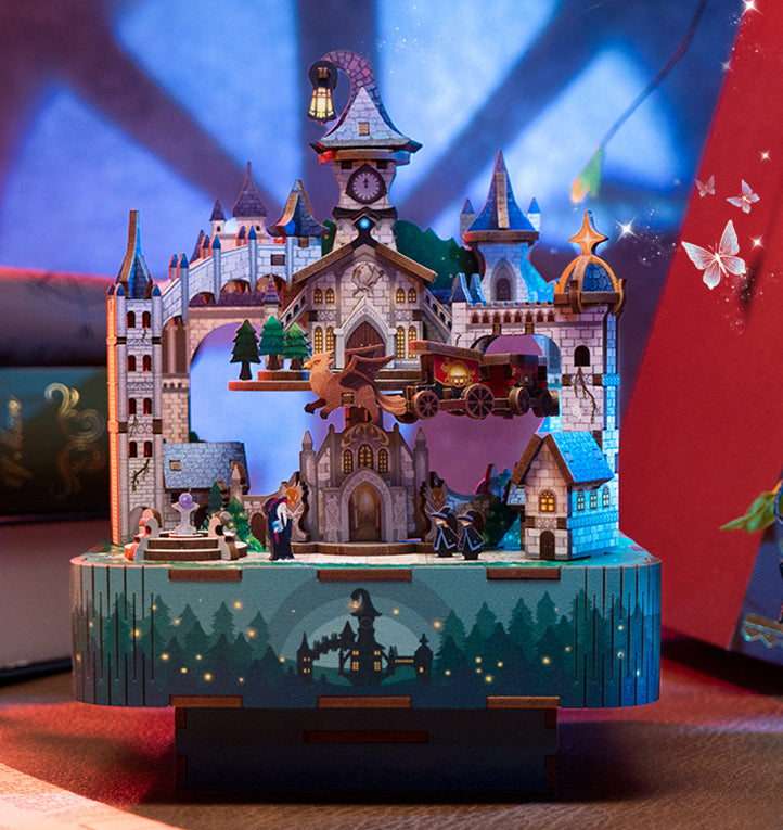 DIY Wooden Magic Castle Music Box - Mycutebee