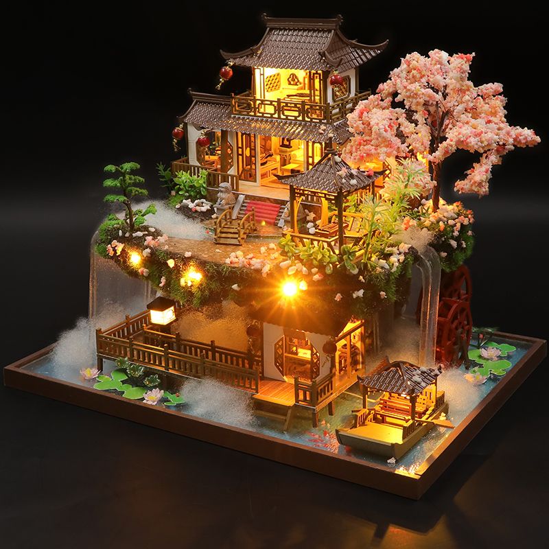Big Chinese Garden DIY Dollhouse Kit