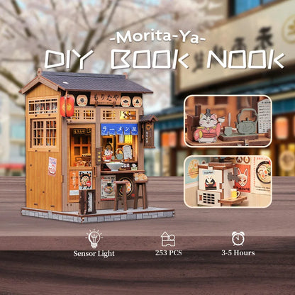 CuteBee Cutebee Light Bookshelf Insert DIY Book Nook Kit DIY kit product photo 7