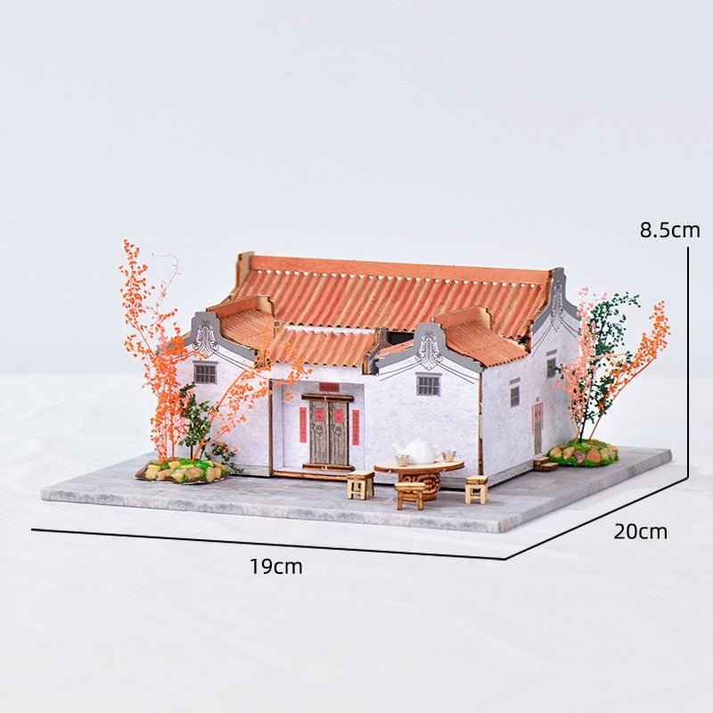 Chinese Ancient Casa DIY Wooden Dollhouse - Mycutebee