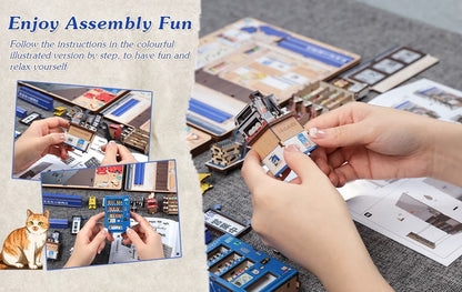 CuteBee Cutebee 3D DIY Book Nook Kit – Cozy Escape DIY kit product photo 11